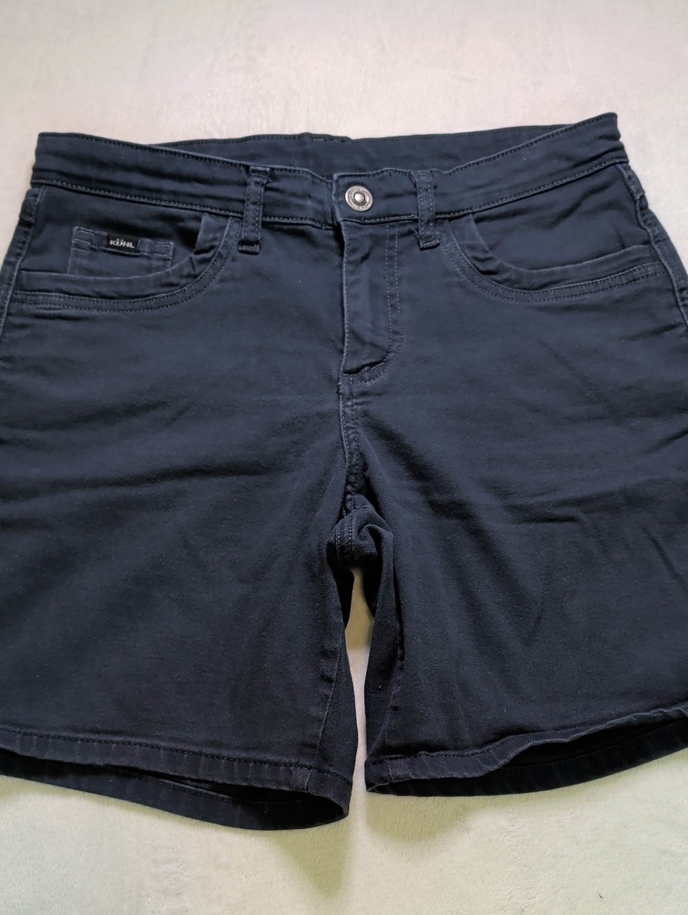 Kuhl Navy Blue Stretch Everyday Shorts Bermuda